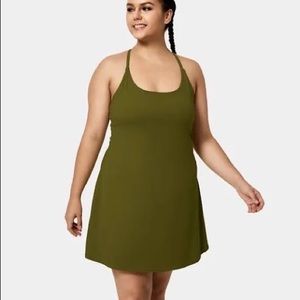 Olive Green Strappy Women's Dress